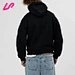 spider hoodie black